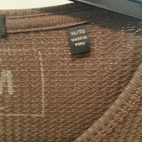 ATM Anthony Thomas Melillo Waffle Knit Long Sleeve Crew sweater in sable - Picture 13 of 13